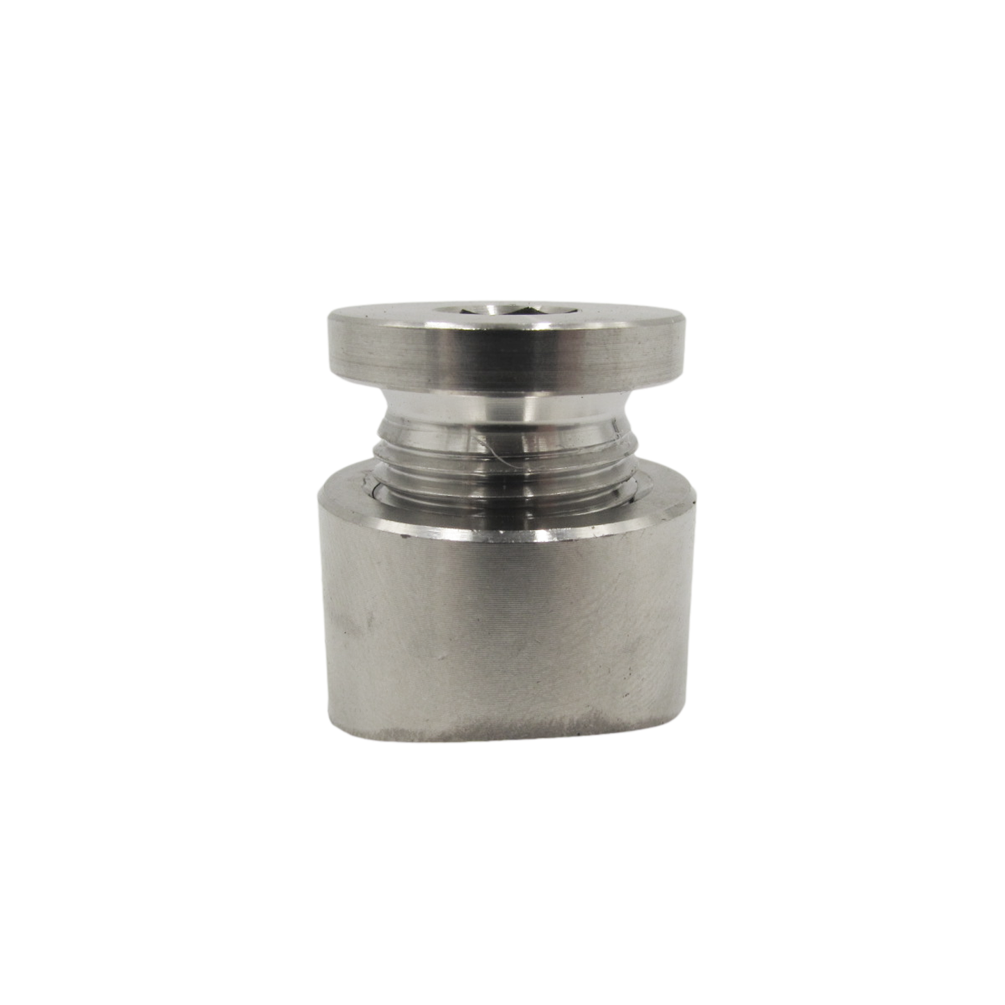 Curved 18mm Oxygen Sensor Weld-On Bung & Plug, O2 Boss, M18 x 1.5 Thread S304