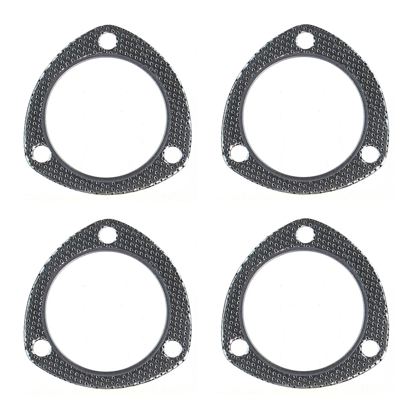 3-Bolt Exhaust Flange Gasket – 3" Inch (76mm) I.D. 85mm Bolt Centre Spacing - 4 Pack