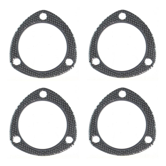 3-Bolt Exhaust Flange Gasket – 3" Inch (76mm) I.D. 85mm Bolt Centre Spacing - 4 Pack