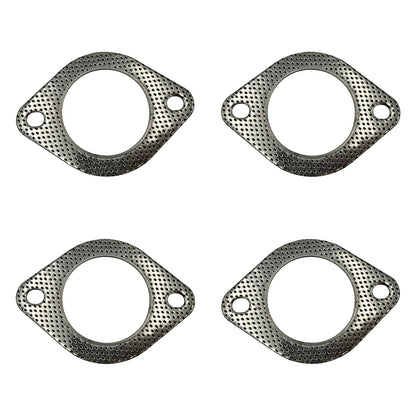 4 Pack of 2-Bolt Exhaust Flange Gaskets - 2.5 Inch I.D. 105mm Bolt Holes (Commodore GMG093)