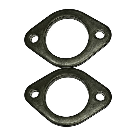 2-Bolt Exhaust Flange Plates - 2.25 Inch (57mm) I.D. 87mm Bolt Centres (Ford) Mild Steel - Pair