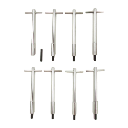 Chevy SBC 350 327 307 283 V8 Chrome Valve Cover T-Bar Rocker Bolts (8 pcs)