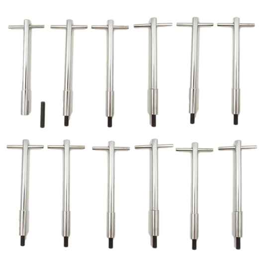 Holden 308 253 V8 Chrome Rocker Cover T-Bar Valve Cover Bolts (12 pcs)