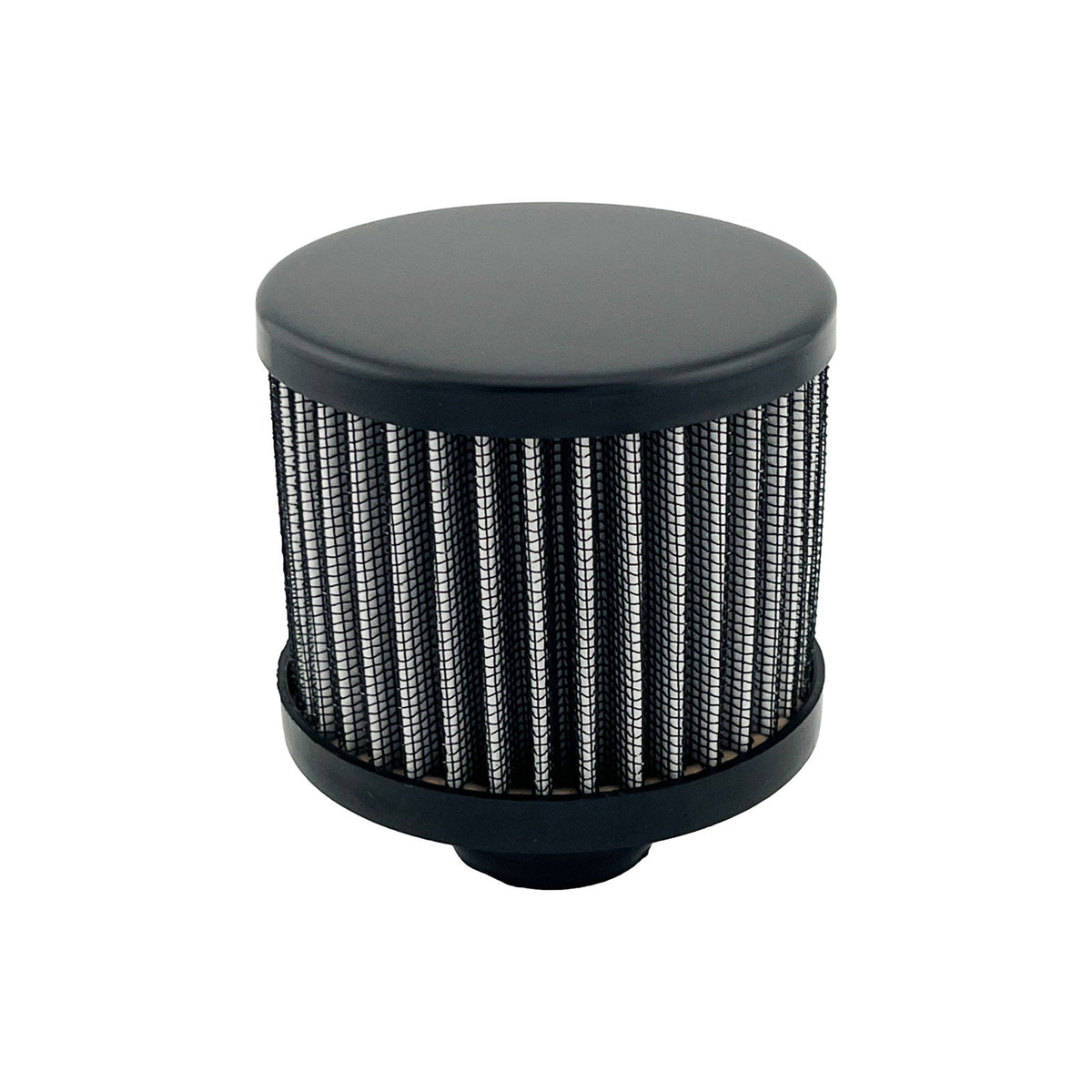 Black valve cover breather 2.5 inch open element - 2 pack