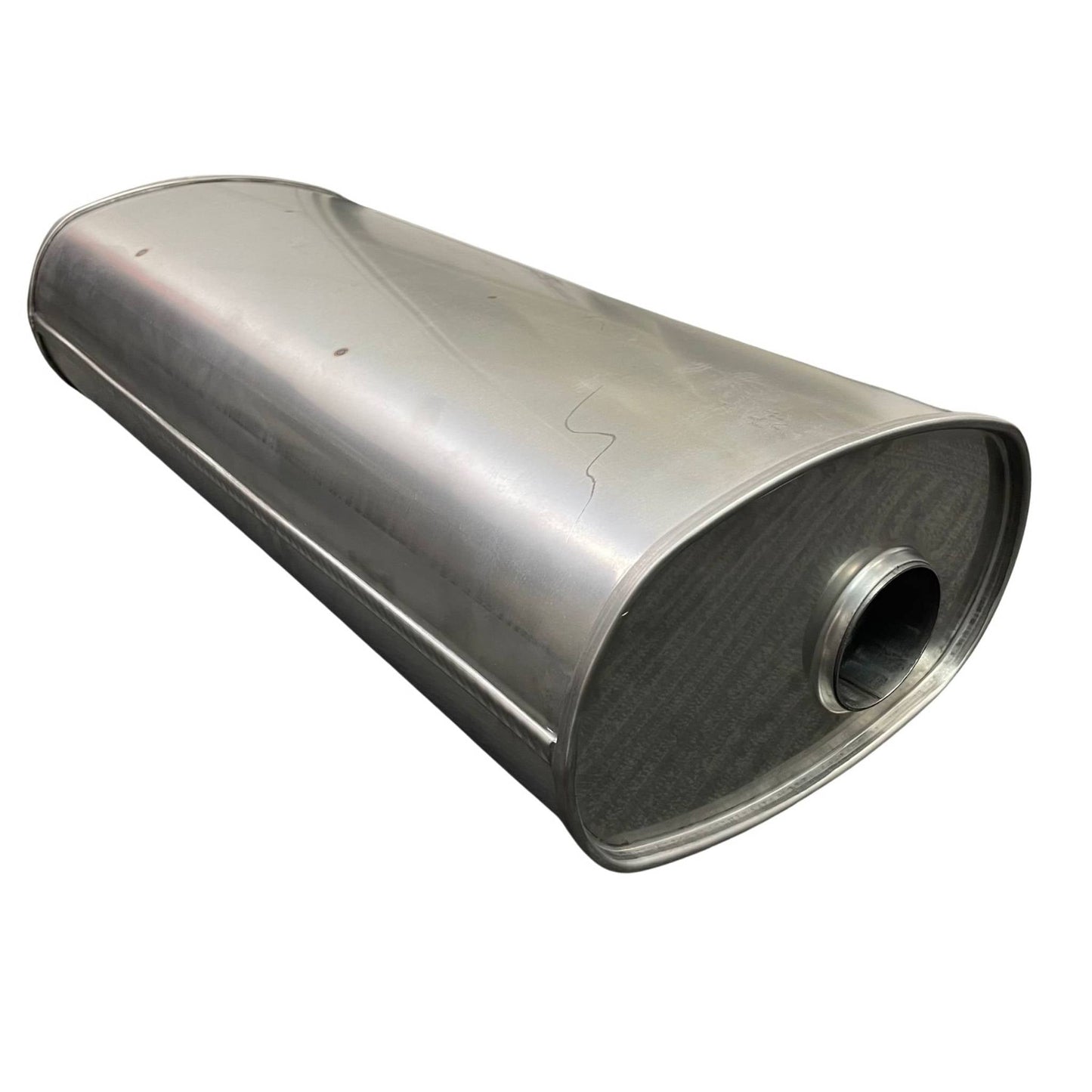 3" Performance Muffler Offset/Centre - 12" x 8" Oval, 28" Long, 304 SS