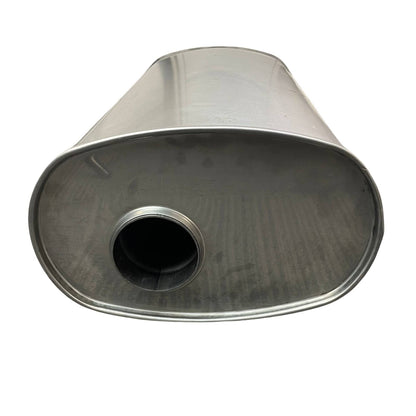 3" Performance Muffler Offset/Centre - 12" x 8" Oval, 28" Long, 304 SS