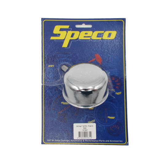 Speco Chrome Breather Cap with PCV Push In Style 101941