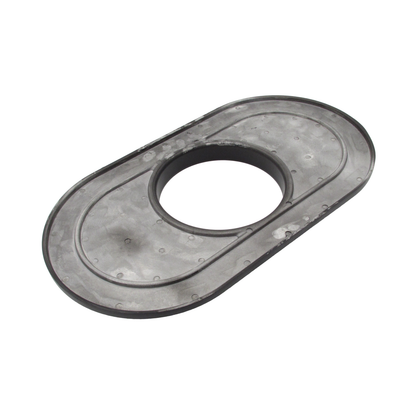 Cast Alloy 15" x 2" Half-Finned Oval Air Filter Black 5-1/8" Neck suits Holley Rochester Quadrajet Edelbrock