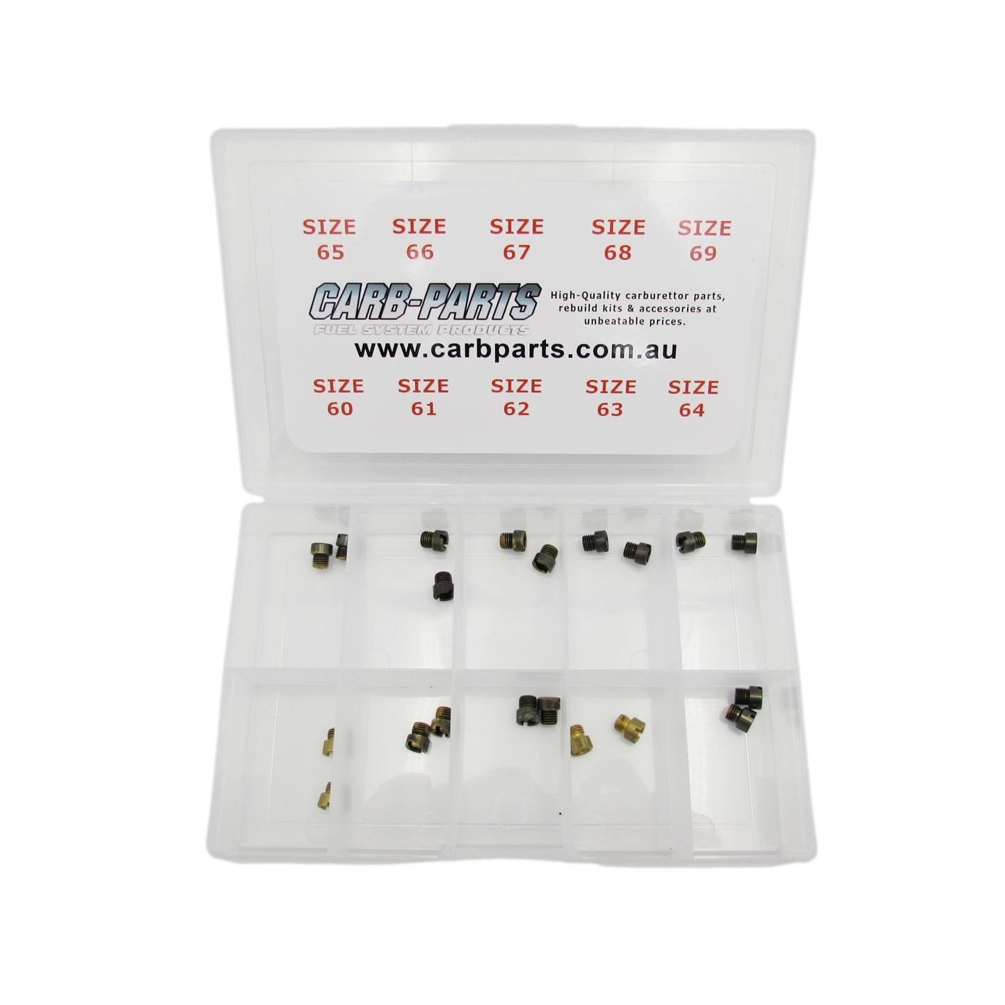 Holley Main Jet Kit - Sizes 60 through to 69