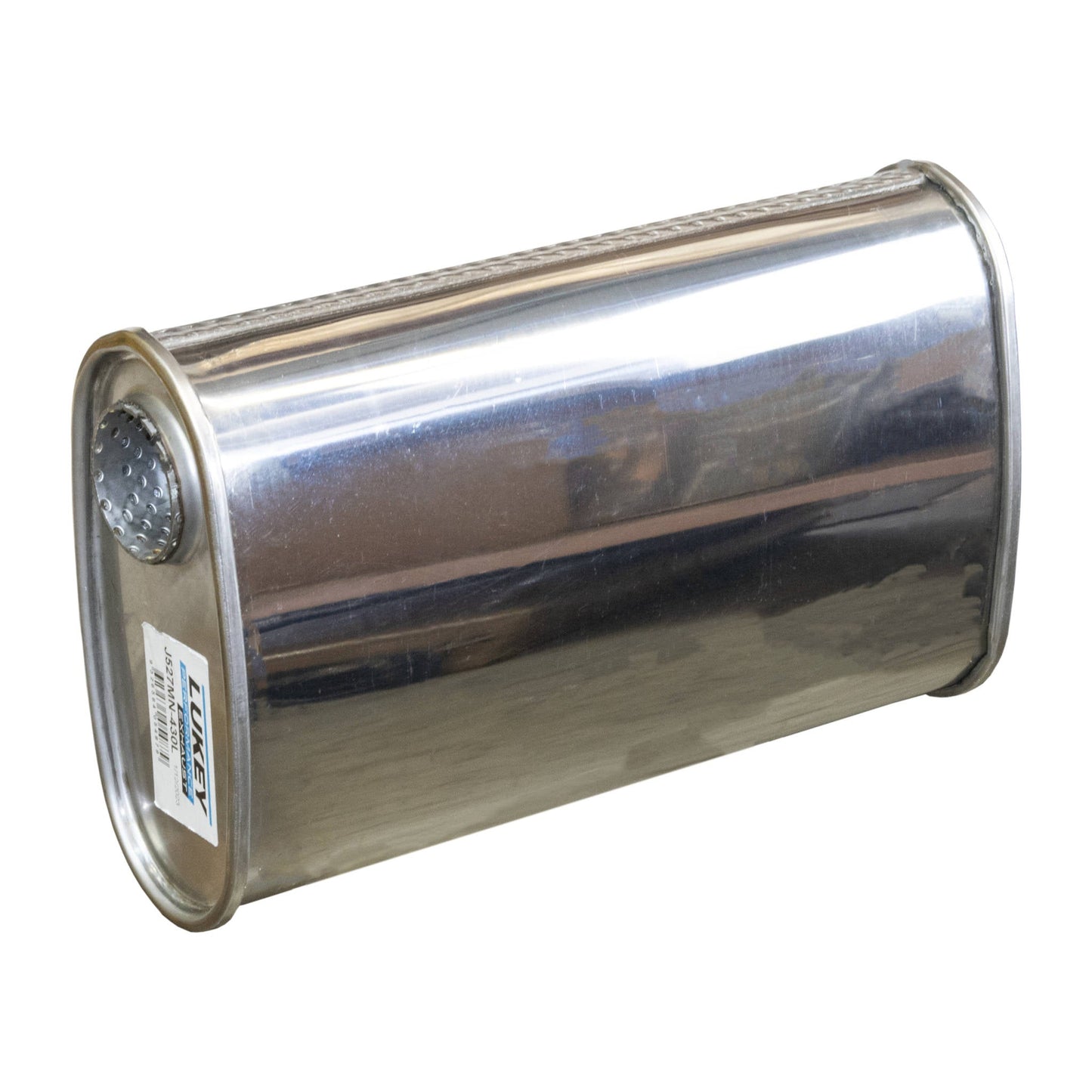 2" Performance Lukey Muffler Offset/Centre - 8" x 4" Oval, 14" Long, 430 SS