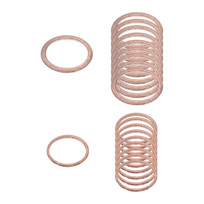 Stromberg Jet Plug Copper Washer Set - 10 Large and 10 Small