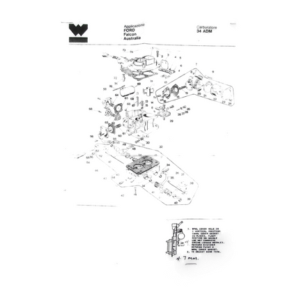 Rebuild Kit - Weber 34 ADM Ford Falcon XE XF