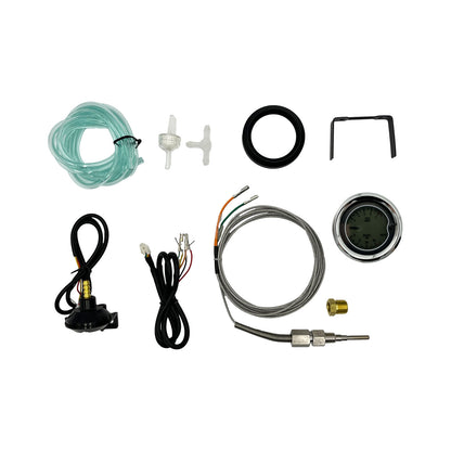 AUTOTECNICA LCD Digital 3-IN-1 Gauge EGT Pyrometer Boost Diesel Volts 52mm (2")