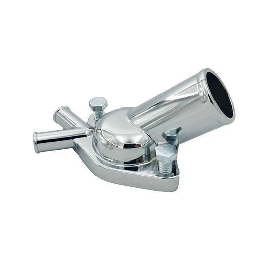 GASO Holden V8 253-308 Chrome Thermostat Housing Twin Outlet