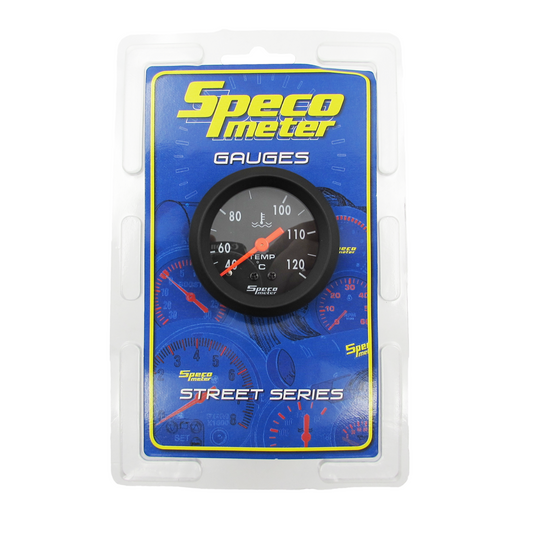 Speco Mechanical 2" Water Temperature Gauge & Sender 40°C to 120°C Black 533-23