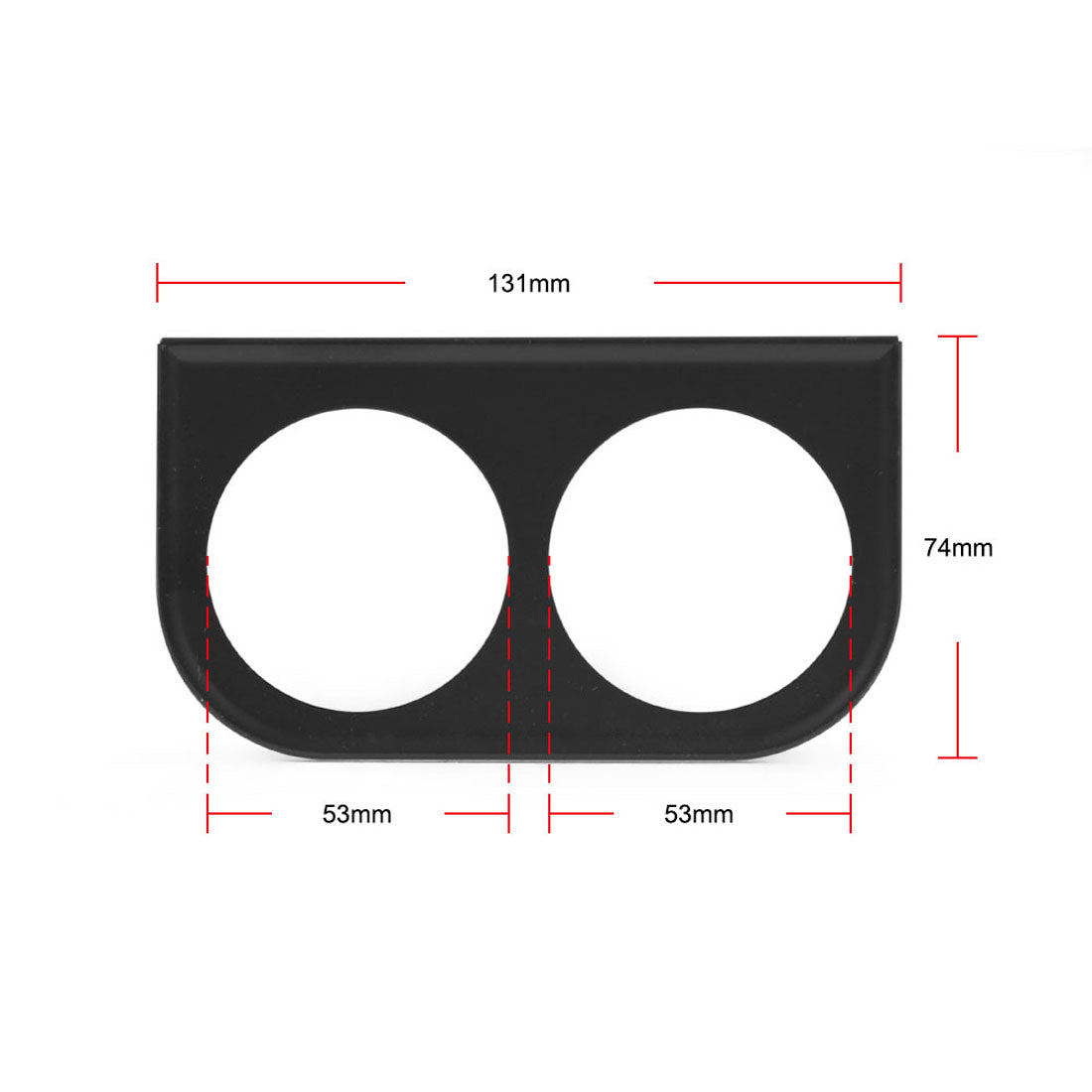 Speco 541-02 Dual 2" 52mm Gauge Mounting Panel Under Dash Steel Bracket Plate