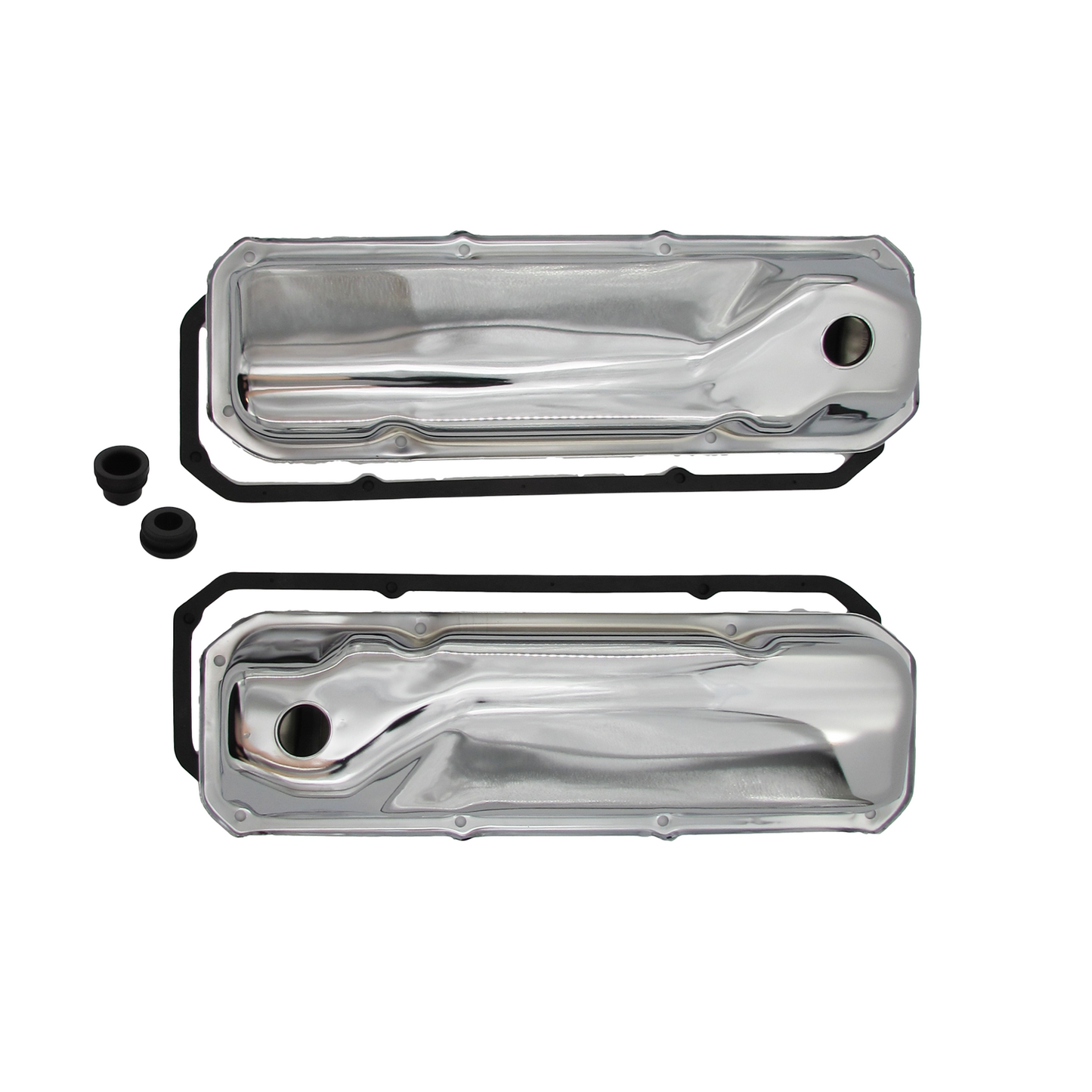 SPECO Ford Cleveland 302 351C Chrome Valve Covers Rubber Gaskets & Grommets Kit