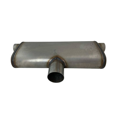 3" Performance Muffler East / West - 9" x 4" Oval, 20" Long, 409 SS