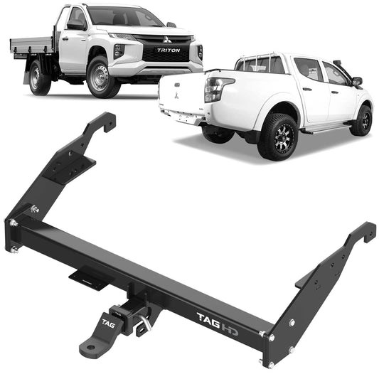 TAG Heavy Duty Towbar & Direct Fit Wiring for Mitsubishi MR Triton Models With No Rear Step (11/2018 - 11/2023)