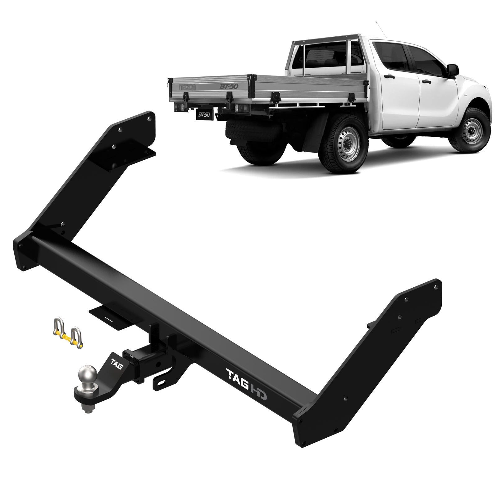 TAG Heavy Duty (Extended)Towbar for Ford Ranger (08/2011 - 06/2022), M ...
