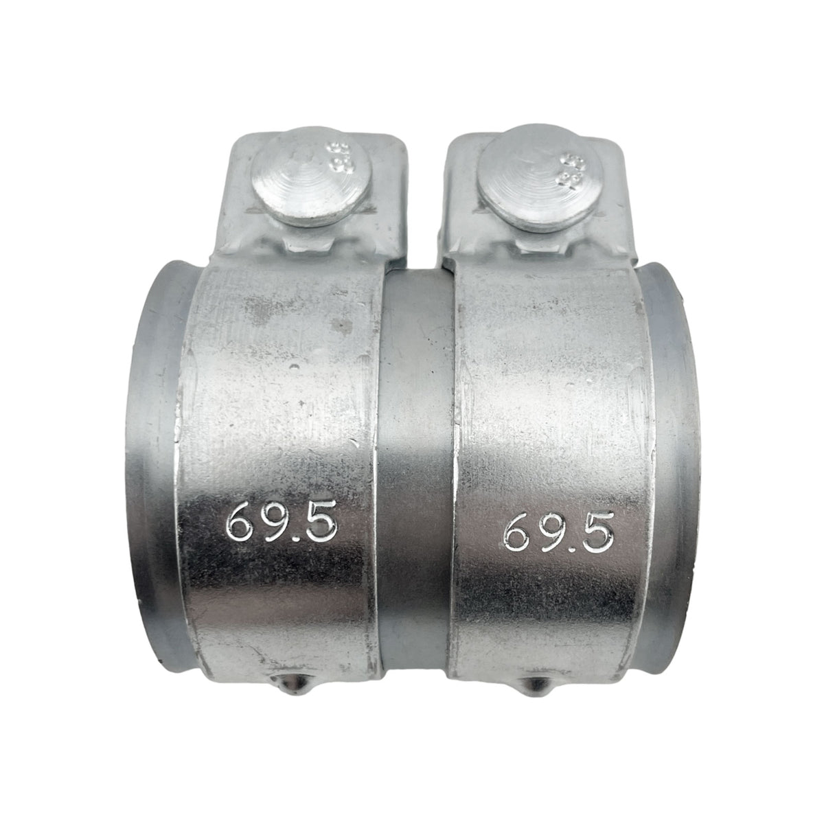 Heavy Duty Exhaust Sleeve Clamp Connector – 2.75-inch for Ford Mustang GT, Audi S3, S4, S5, S6, Q7, Q8, VW, BMW, Mercedes AMG