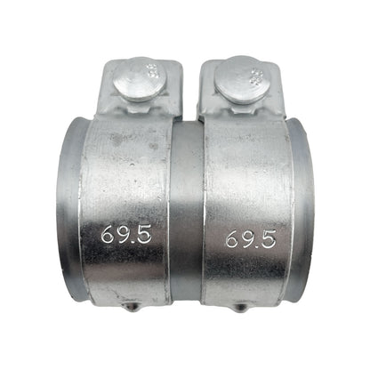 Heavy Duty Exhaust Sleeve Clamp Connector – 2.75-inch for Ford Mustang GT, Audi S3, S4, S5, S6, Q7, Q8, VW, BMW, Mercedes AMG