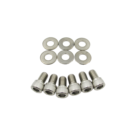 GASO Holden 6 Cylinder Side Plate Bolts & Washers 304 Stainless Steel (Set of 6)