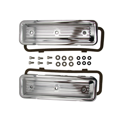 Holden Side Plate Cover Kit Chrome Finned Plates 149 161 173 179 186 202 Red