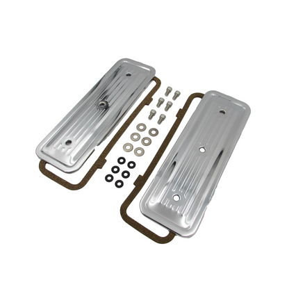 Holden Side Plate Cover Kit Chrome Finned Plates 149 161 173 179 186 202 Red