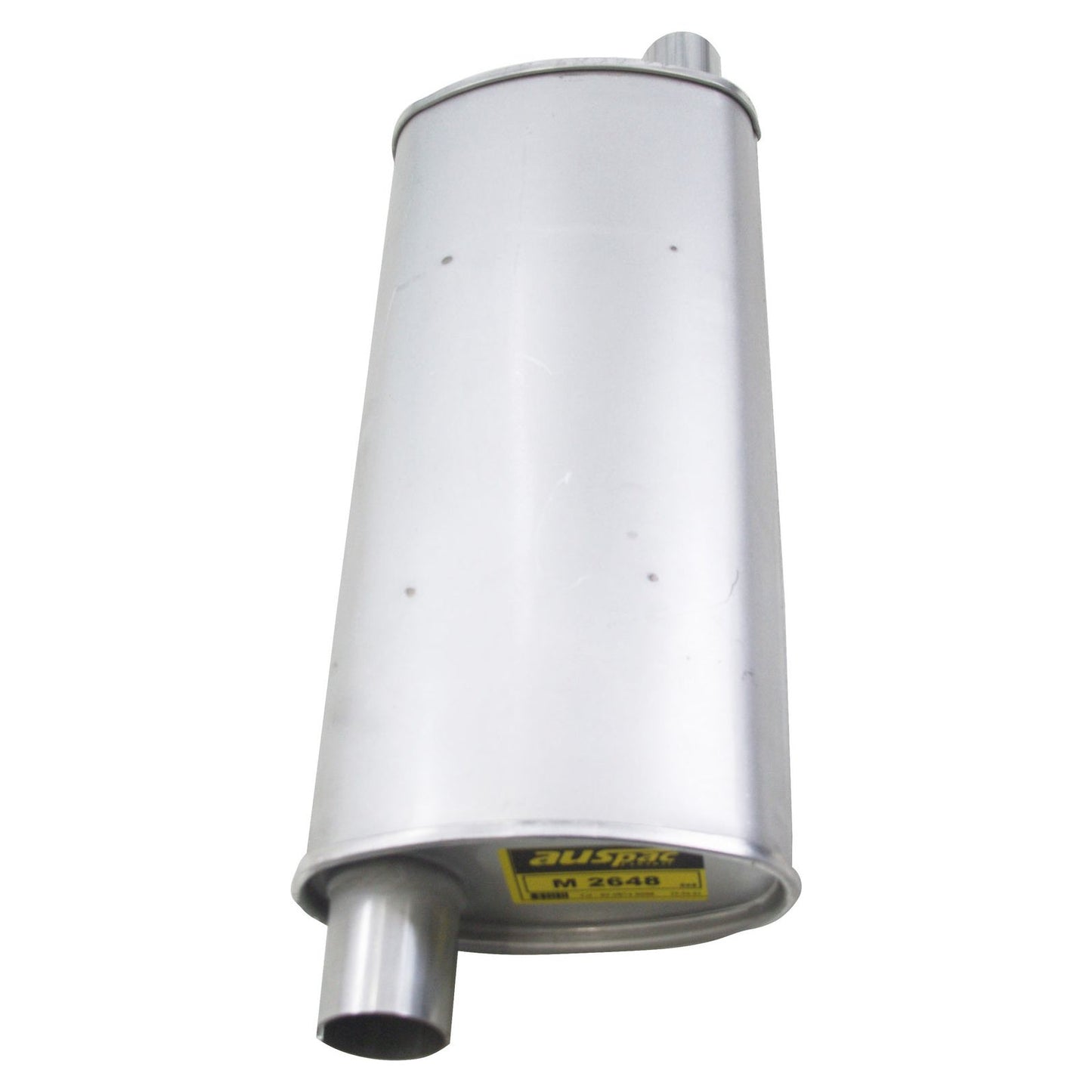 GASO HQ-HZ Holden Oval Muffler 1-3/4" Inch ID Offset/Offset 8" x 4" x 18" - Baffled