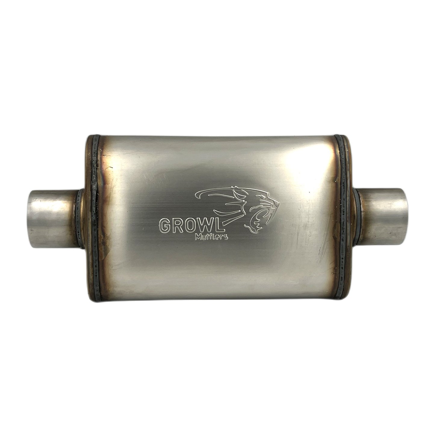 3" Competition Muffler 10x4x14 Oval 409 Stainless Steel Centre Centre
