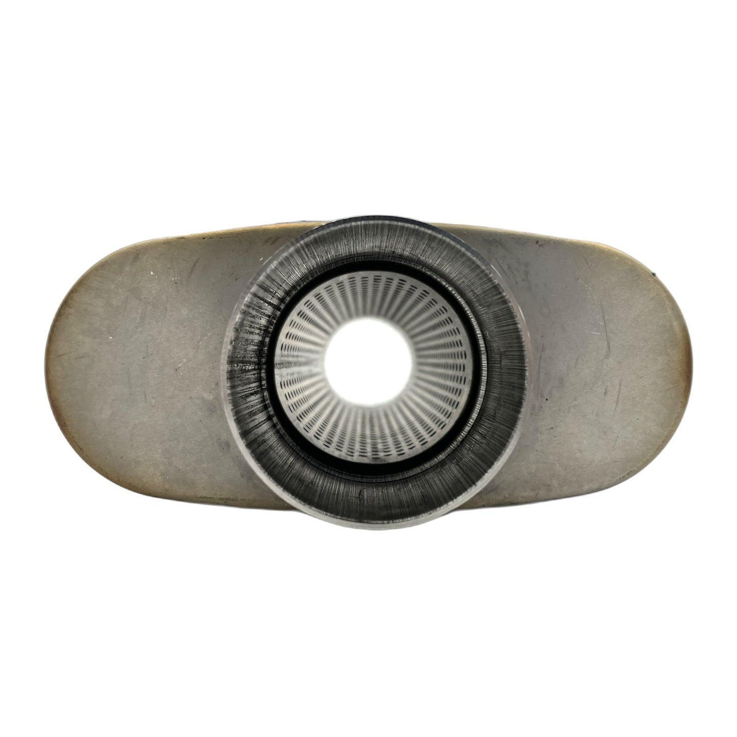 3" Competition Muffler 10x4x14 Oval 409 Stainless Steel Centre Centre