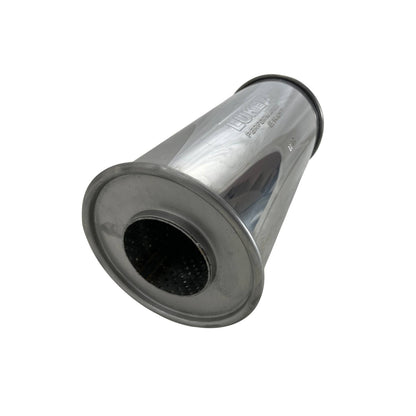 3" Performance Lukey Muffler Centre/Centre - 6" Round, 14" Long, 430 SS