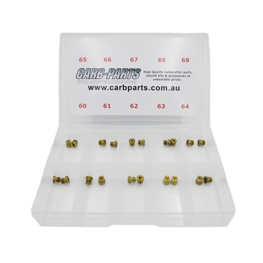 Rochester Main Jet Kit Sizes 60 to 69