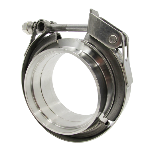 2.5" (63mm) Quick Release Exhaust V Band Turbo Clamp Flange Kit - 304 Stainless Steel